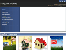 Tablet Screenshot of manglamproperty.com